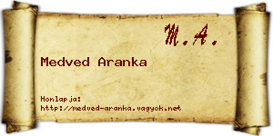 Medved Aranka névjegykártya